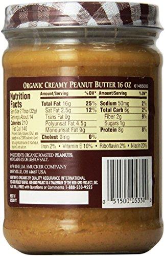 Smucker's Smucker's Organic Creamy Peanut Butter, 16 oz, 2 pk