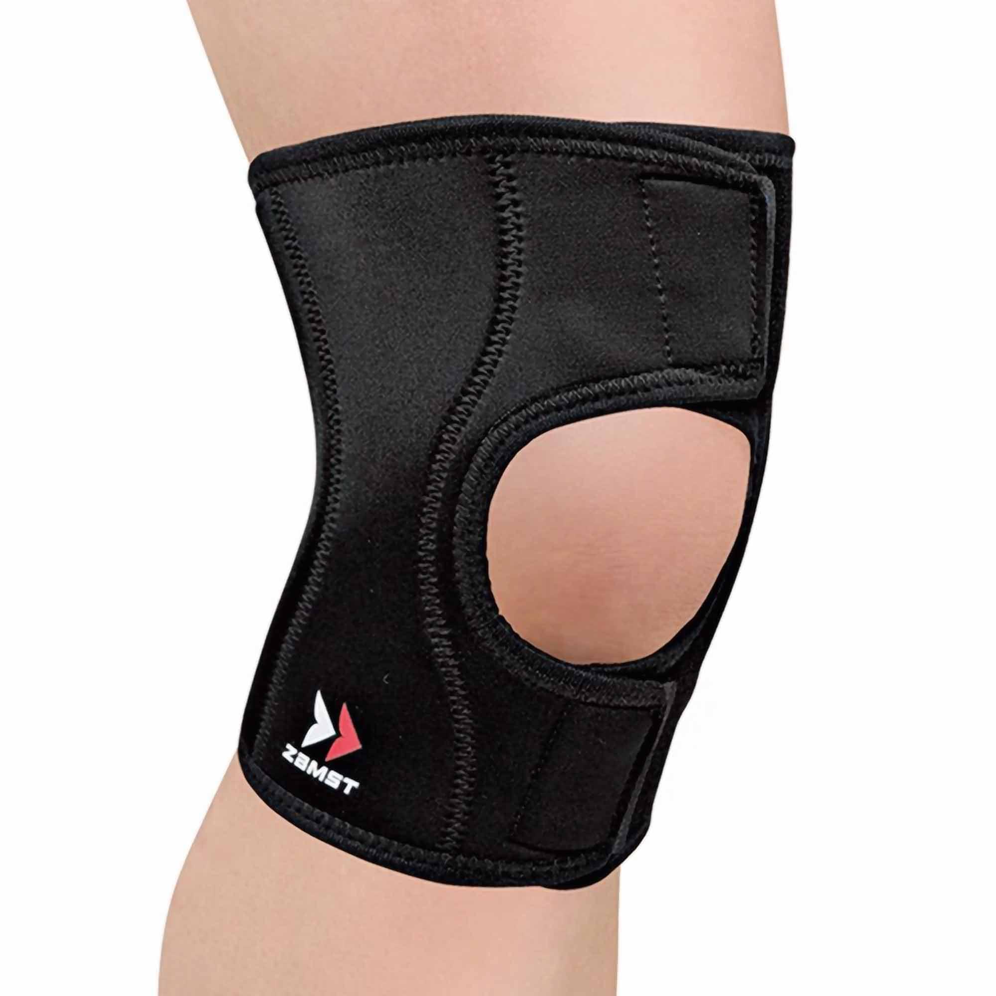 Zamst Zamst EK-1 Sports Knee Brace With Lightweight And Breathable Material For General Knee Support and Knee Pain-for Basketball, Volleyball, Running, Tennis, Pickleball-Black, Large