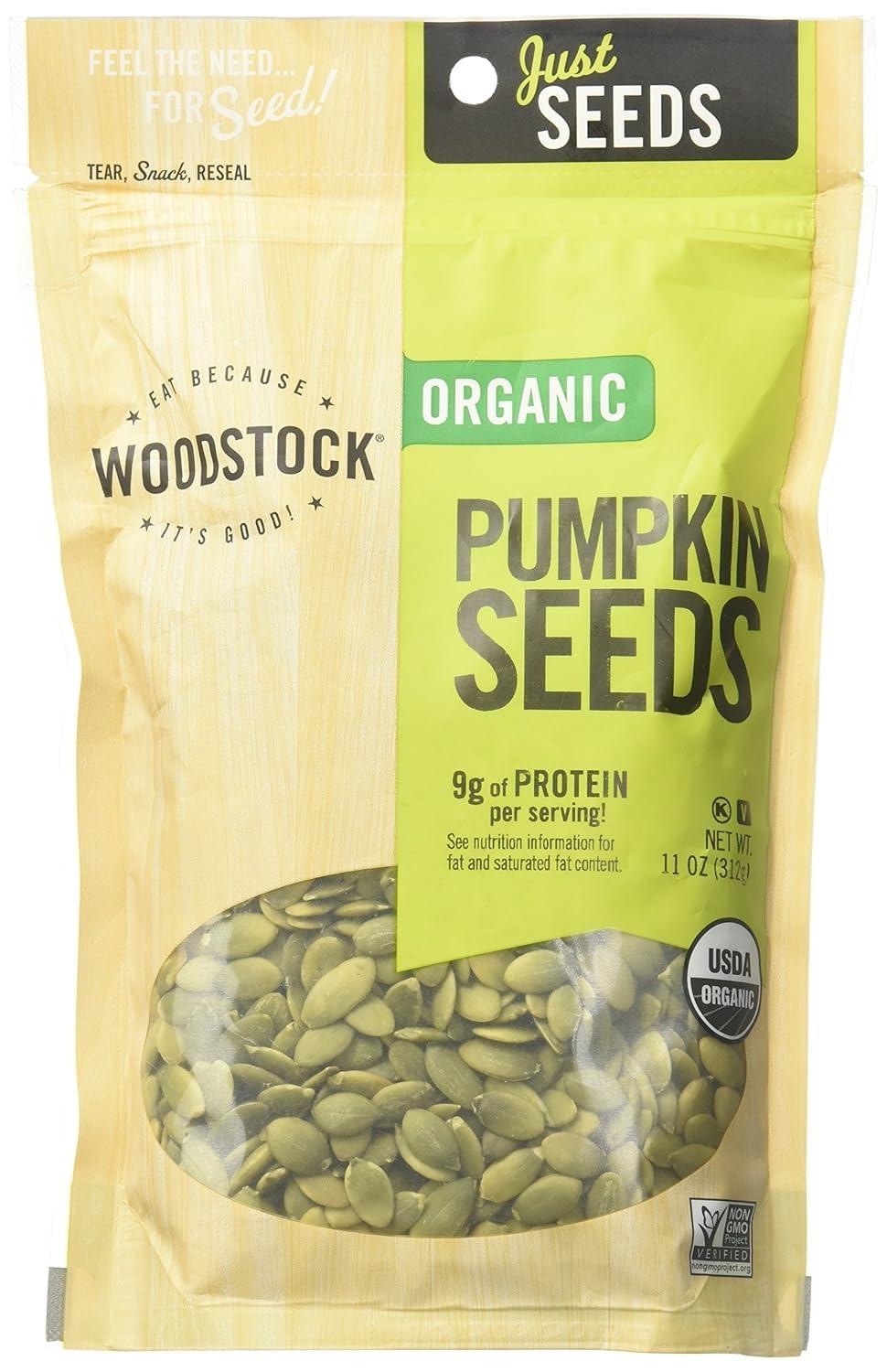 Woodstock Woodstock Farms Organic Pumpkin Seeds - 11 Oz, 2 pack