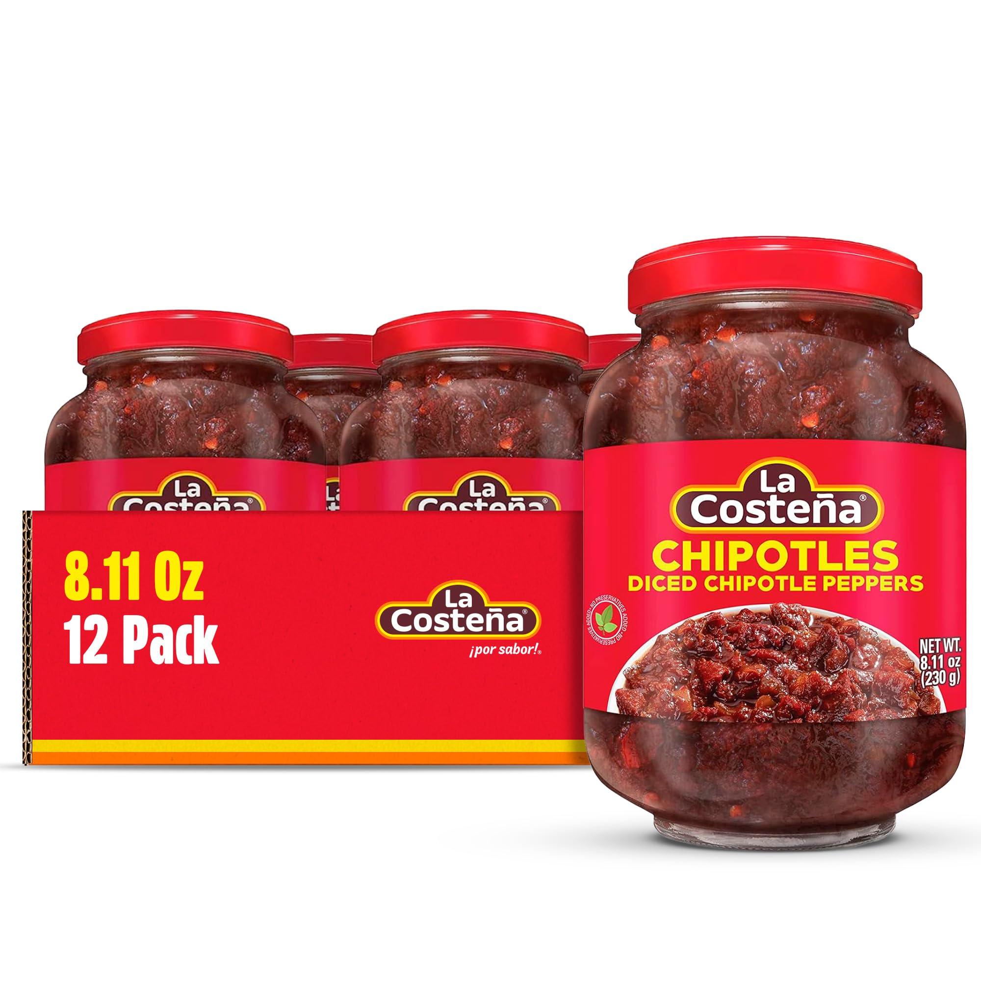 La Costeña La Costea Chipotle Diced Peppers, 8.11 Ounce (Pack of 12)