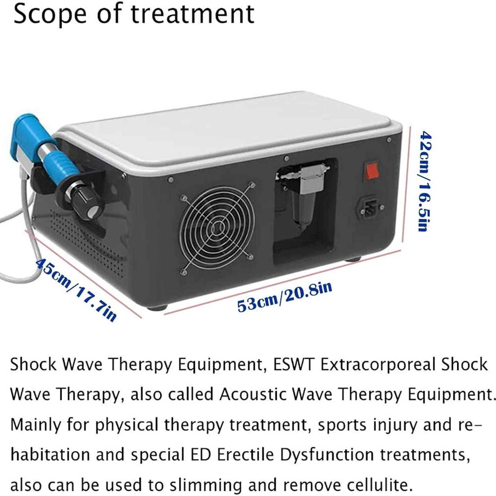HTIANMM ED Therapy Machine,Extracorporeal Shock Wave Therapy Machine,Electromagnetic Shock Wave for Joint and Muscle Pain Relief,Painless,Non-Invasive,No Side Effects