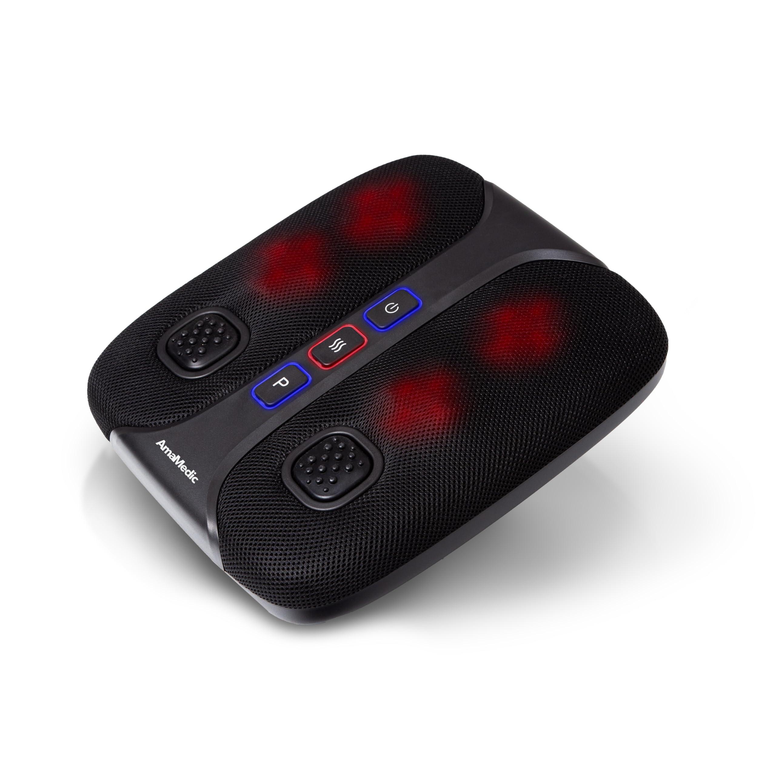 AmaMedic AmaMedic AM-50181 Sonic Vibration foot massager, 4 Massage Heads, Soothing Heat Therapy, 3 Massage Modes, 3 Shaking Plates