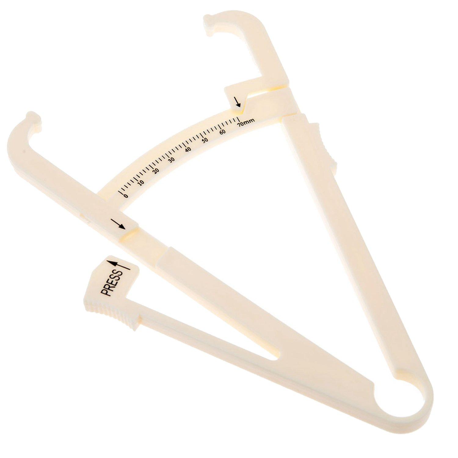 VAGA Measurement Device Tool Tester with Measure Chart for Accurate Skinfold Body Fat Measuring of Stomach Belly, Thighs, Arms, Waist and Legs