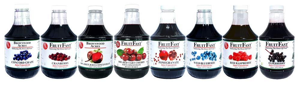 FruitFast Unsweetened Pure Elderberry Juice Concentrate (32 fl. oz.) by FruitFast - Brownwood Acres | Non GMO, Gluten and BPA Free, All Natural Juice Extract - Promotes Healthy Immune Function* 64 Servings
