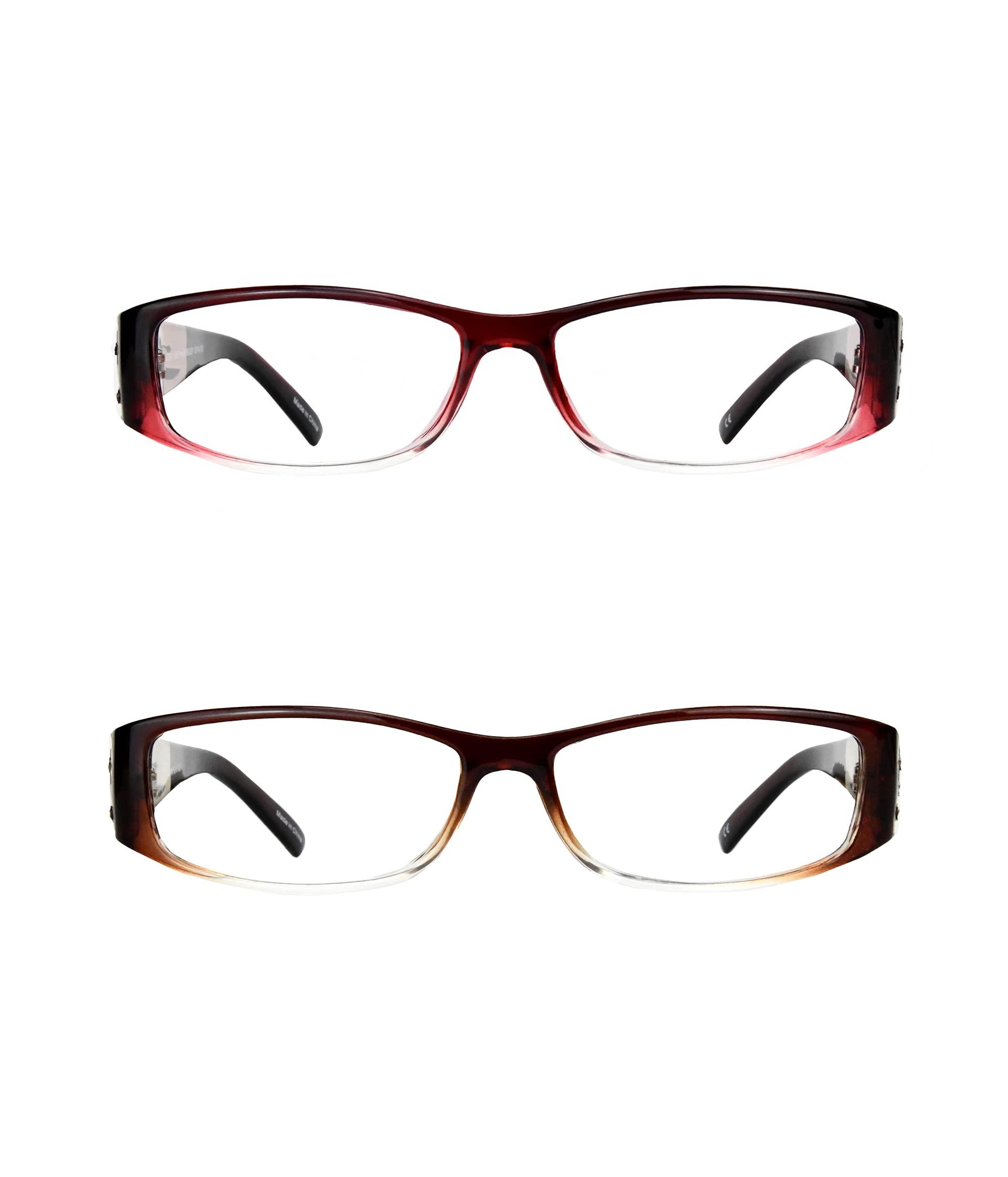 EYEBOGO EYEBOGO Kaylee Stylish Reading Glasses for Women (2-Pack, 1.75)