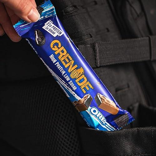 Grenade Grenade High Protein, Low Sugar Bar, Vanilla, 12 x 60g - Oreo