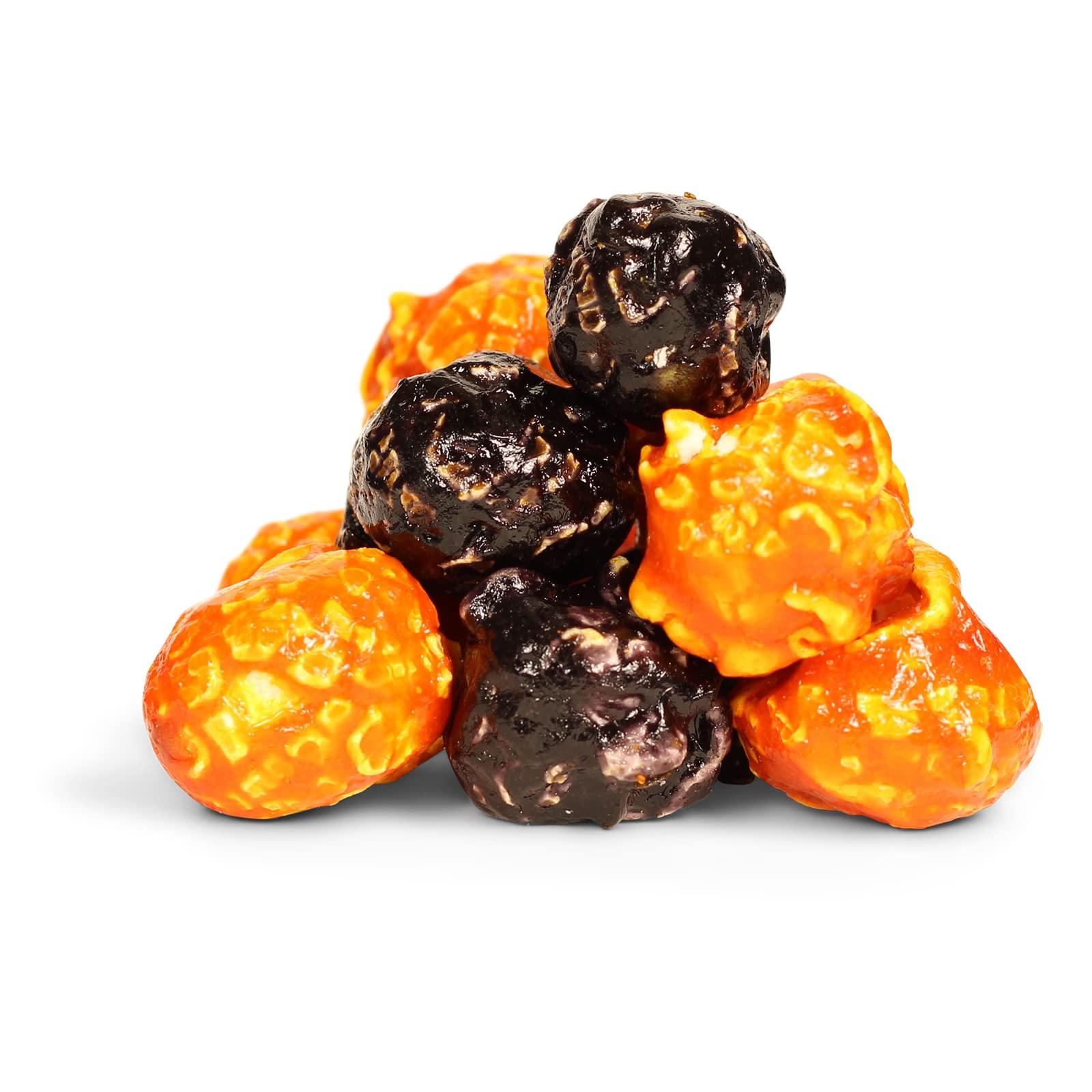 It's Delish Spooky Pop Halloween Black & Orange Popcorn by It's Delish, 8 Oz Bulk Bag | Bulk Gourmet Air Popped Pop Corn Snack - Fruity Orange Themed Candy Confetti | Birthday Party, Events – Vegan, Kosher