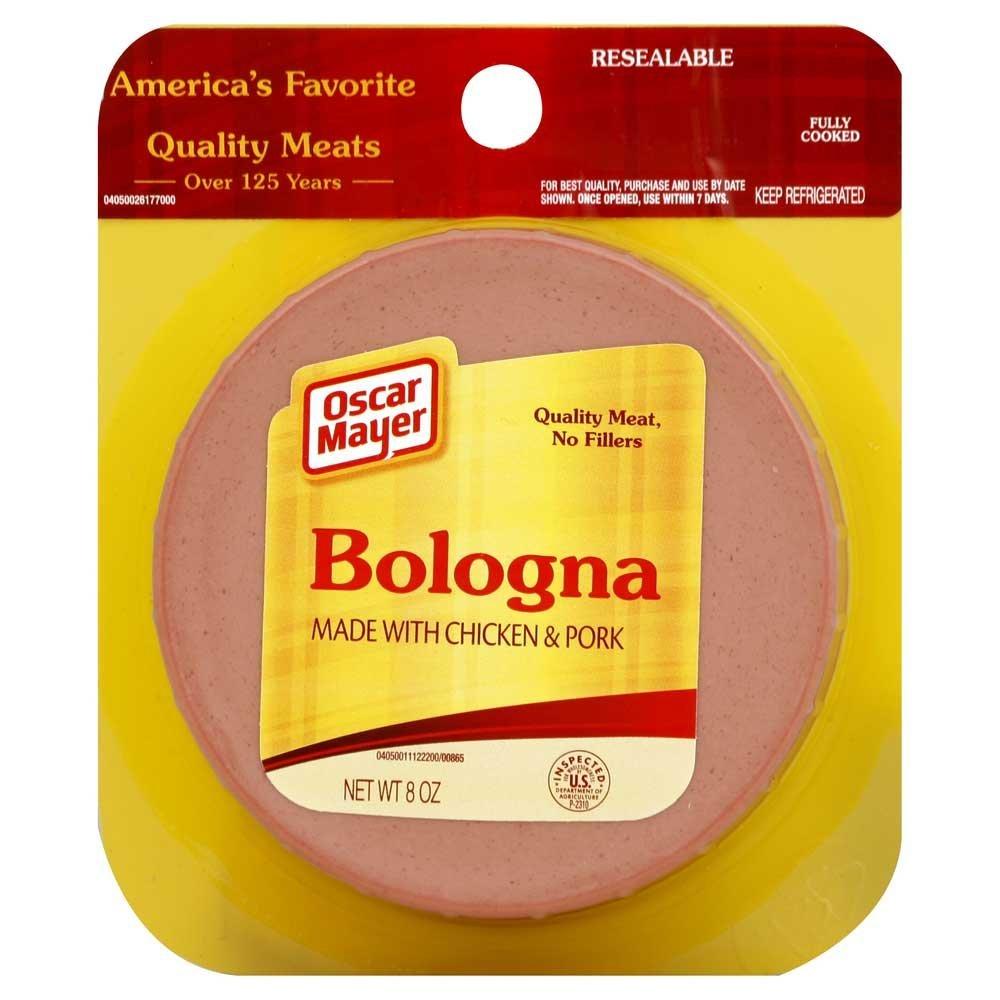 Oscar Mayer Kraft Oscar Mayer Sliced Bologna, 8 Ounce -- 12 per case.