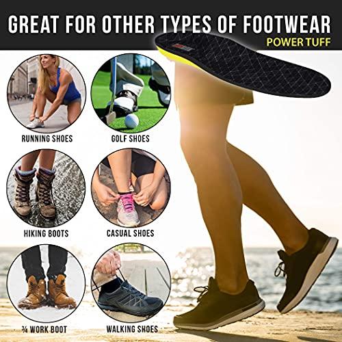 JOB SITE JobSite Power Tuff Anti-Fatigue Support Work Orthotic Insoles - Large