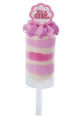 DecoPac It's a Girl Pink Baby Shower Cupcake Rings - (24-Pack)