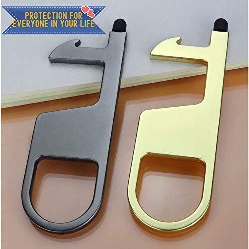 Mogix Clean Key Pro With Stylus, Large Door Opener Hook & Bottle Opener - Best For Hygiene No Touch Applications