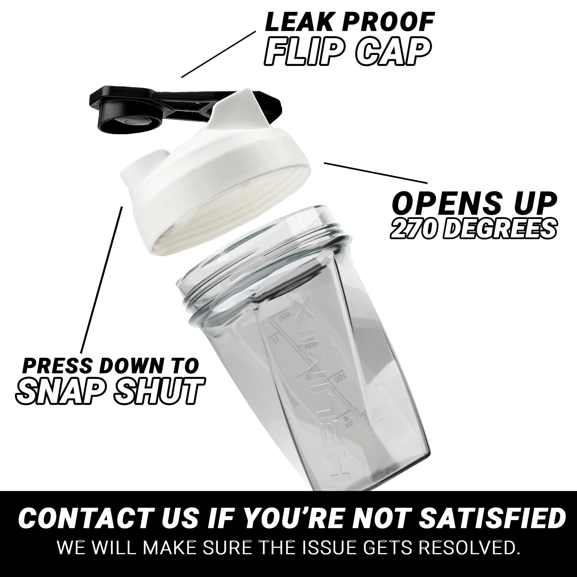 HELIMIX HELIMIX 1.5 Vortex Blender Shaker Bottle Holds Upto 20oz | No Blending Ball or Whisk | USA Made | Portable Pre Workout Whey Protein Drink Shaker Cup | Mixes Cocktails Smoothies Shakes | Top Rack Safe
