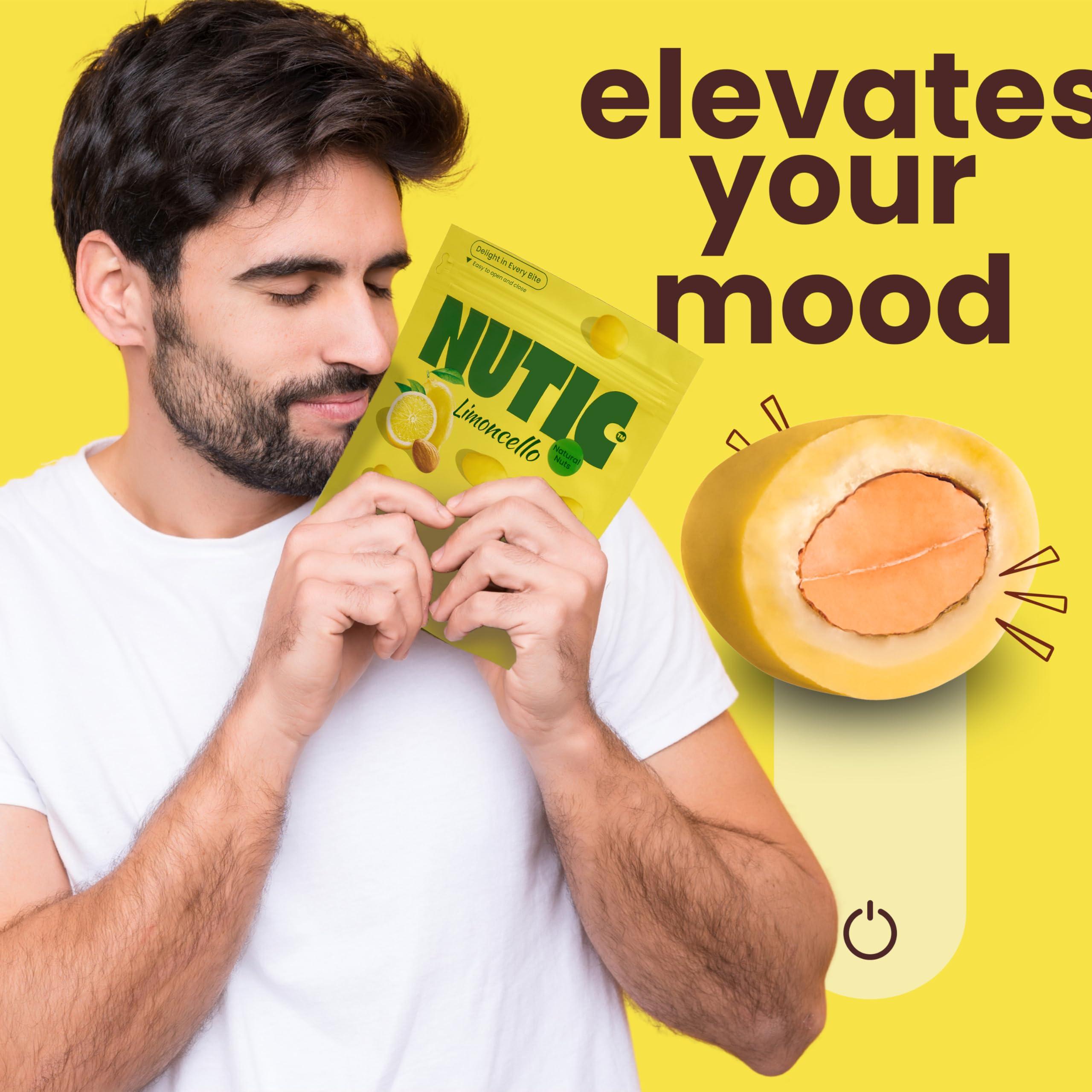 Nutic Nutic Lemoncello Chocolate Covered Almonds - 5 Lb. Roasted Almond in White Chocolate & Lemon Creme Candy. Citrus Bliss Flavors for Perfect Snacks & Gifts, Made in USA - (Pack of 1)