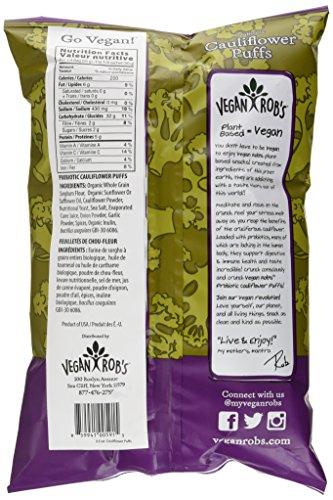 Vegan Rob's Veganrobs Puffs Cauliflower Probiotic, 3.5 oz