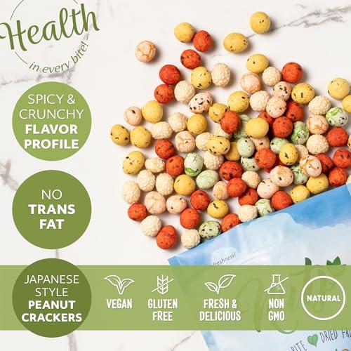 NUTS - U.S. - HEALTH IN EVERY BITE ! NUTS U.S. - Japanese Coated Peanut Crackers | Japan Mix | No Trans Fat and Non-GMO | Natural Snacks | Packed in a Resealable Bag!!! (Japan Mix, 3 LBS)