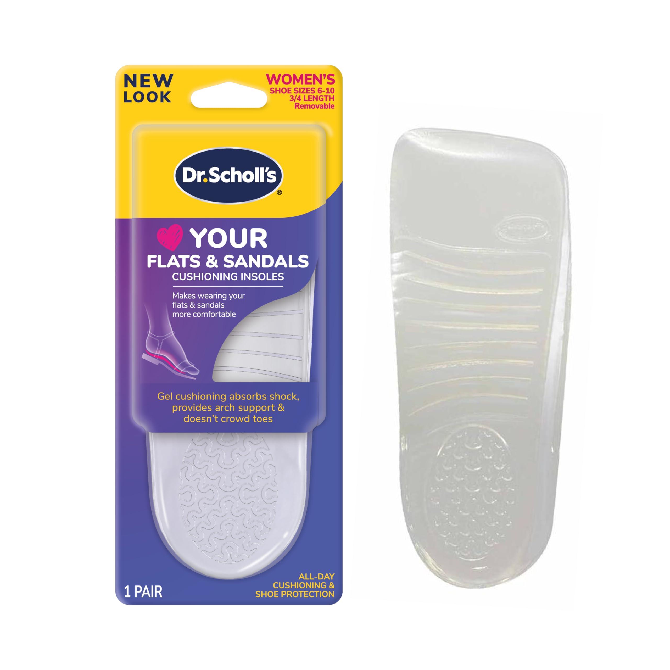 Dr. Scholl\'s Dr. Scholl\'s Love Your Flats & Sandals and Heels & Wedges 3/4 Length Insoles, All-Day Comfort, 1 Pair Each