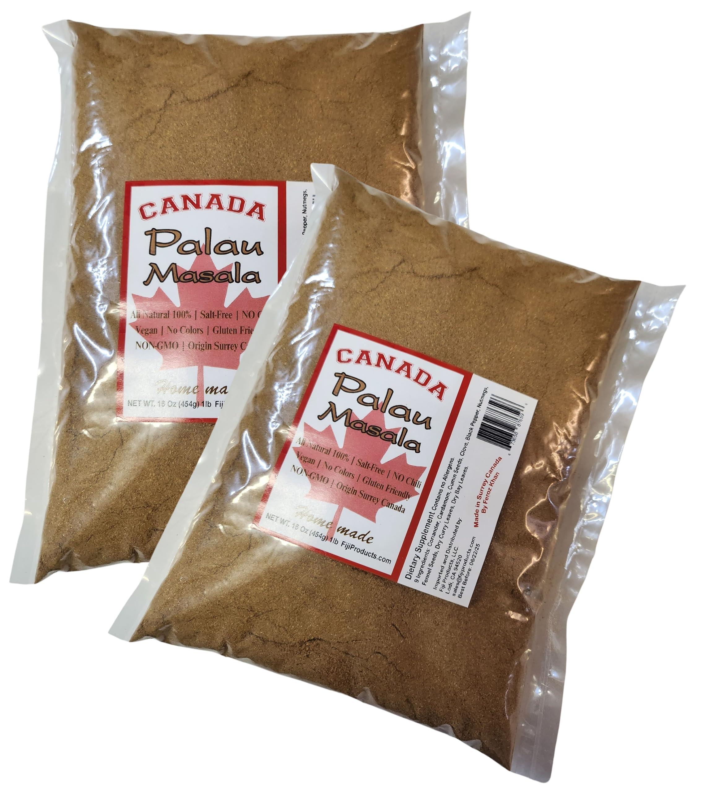 FIJIAN MADE FIJI Style - PALAU Masala Authentic Spices Full in Flavor (2 x 1 LB BAG EA) Imported from Canada