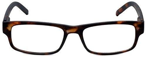 M Readers M Readers Designer Reading Glasses 100-MDEMI-300 in Matte Tortoise 52mm