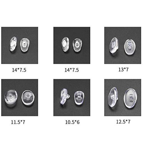 Milisten Milisten 1 Set Eyeglass Repair kit Nose Pads for Glasses Sunglasses Nose Pads Sunglass Repair kit Silicone Nose Pads Glasses Nose Grips Glasses Accessories Glasses Repair Tool Multifunction