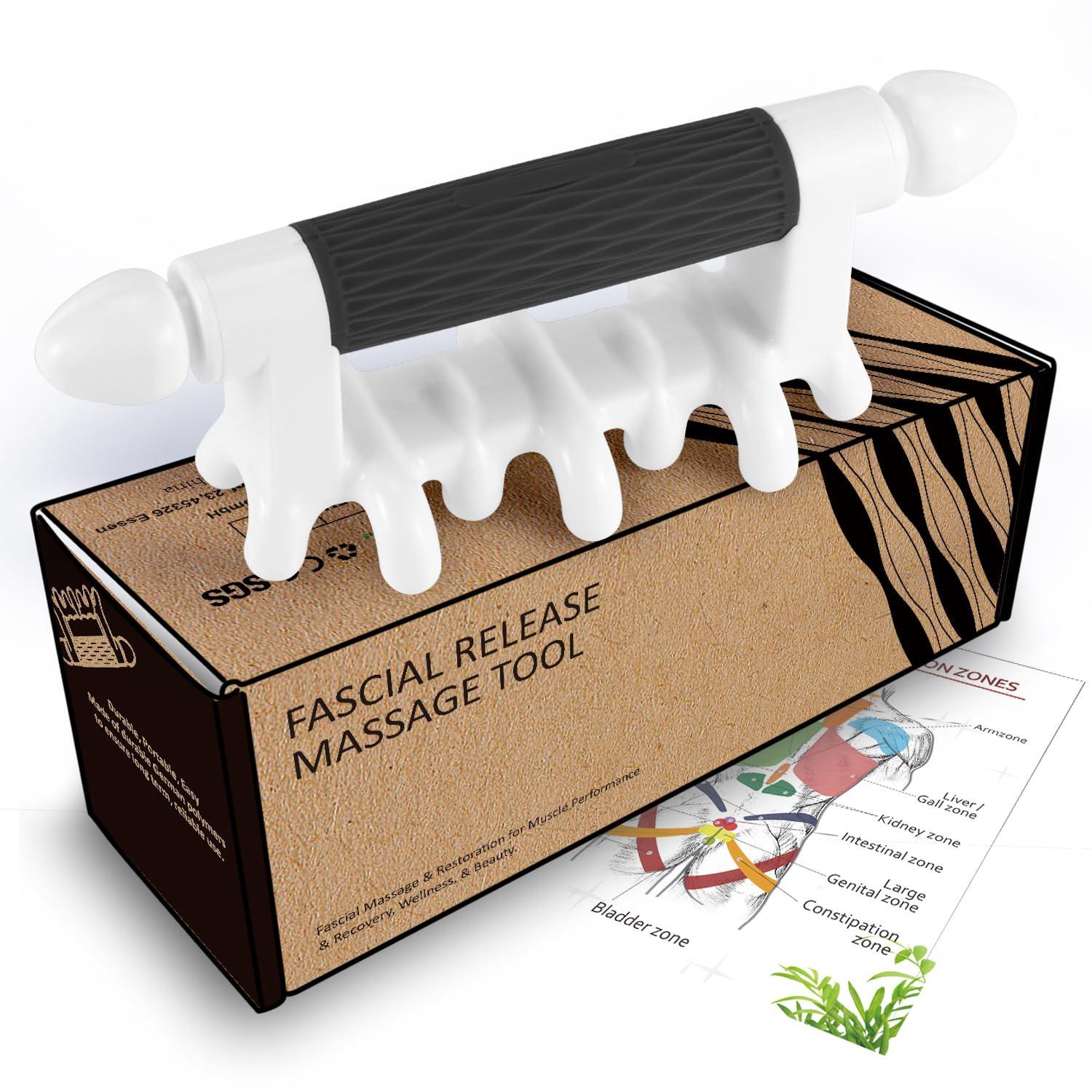 Strict Fascia Massage Tool Myofascial Release Blaster Tools for Anti-Cellulite Skin Soothing Lymphatic Drainage Trigger Point Deep Tissue Neck,Shoulder,Lower Back,Psoas,Thighs,Butt & Full Body(Black)