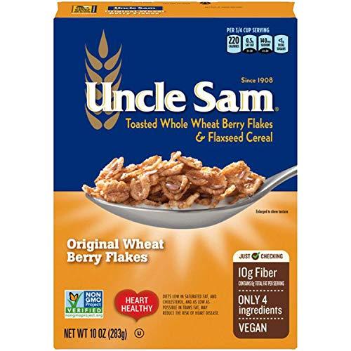 Uncle Sam Uncle Sam Toasted Whole Wheat Berry Flakes & Flaxseed Original Cereal Boxes - 10 oz - 2 pk