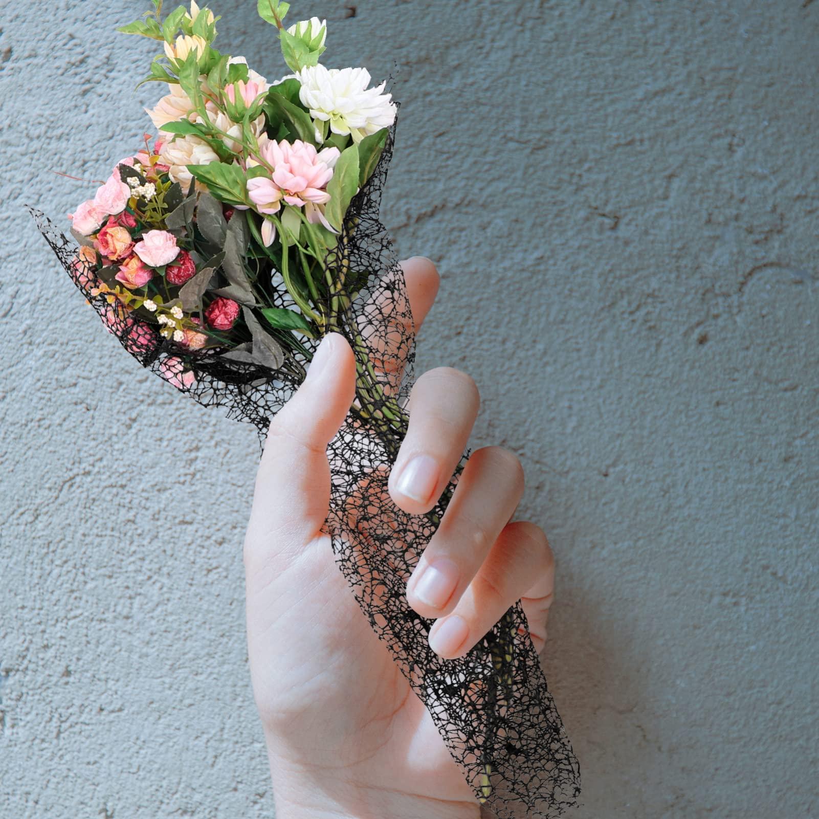 Ciieeo Ciieeo 10 Sheets Bouquet Wrapping Net Bouquet Packing Mesh Bouquet Wrapping Paper - Tissue Folding Paper Sugar Wrapper Candy Wrappers Flower Bouquet Wrapping Mesh Flowers Coarse Mesh