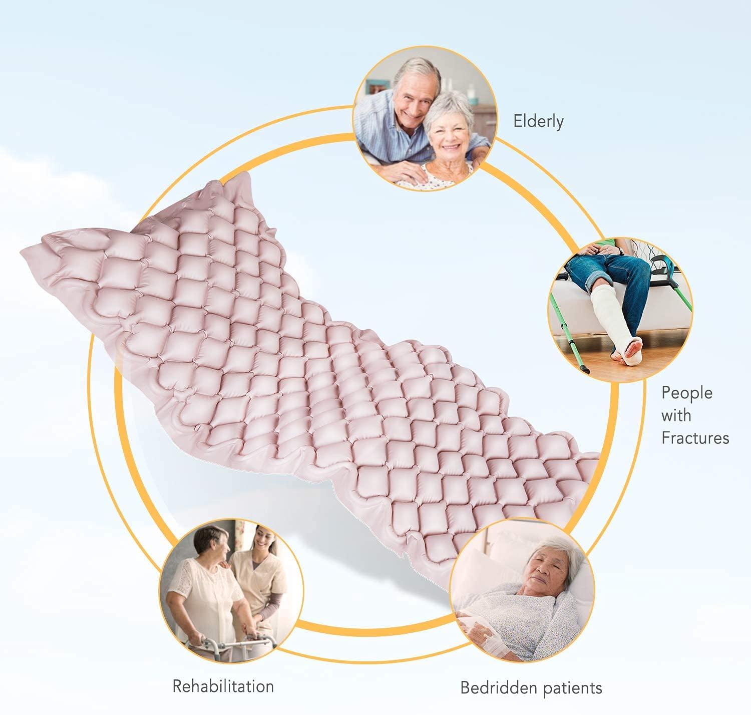 FIRST LOVE Alternating Pressure Mattress Medical Air Mattress with Inflatable Pad & Electric Pump System for Ulcer Bedsore Prevention and Pressure Sore Treatment-Fits Standard Hospital Beds, 79x35 in Pack of 1