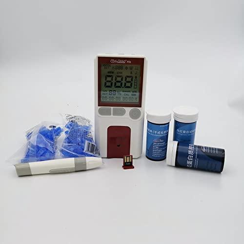 Healthcaretuye Hb Hemoglobin Meter Hemoglobin Analyzer Hemoglobin Test Meter Kit Anemia Monitor + 50 Strips + 50Lancets