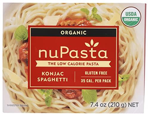NuPasta Nupasta Organic Konjac Spaghetti, Rich Source of Dietary Fiber, Low Calorie, Sodium Free, Sugar Free, Kosher, Keto, USDA Certified Organic, Gluten Free & Non-GMO, 7.4 Ounce (Pack of 8)