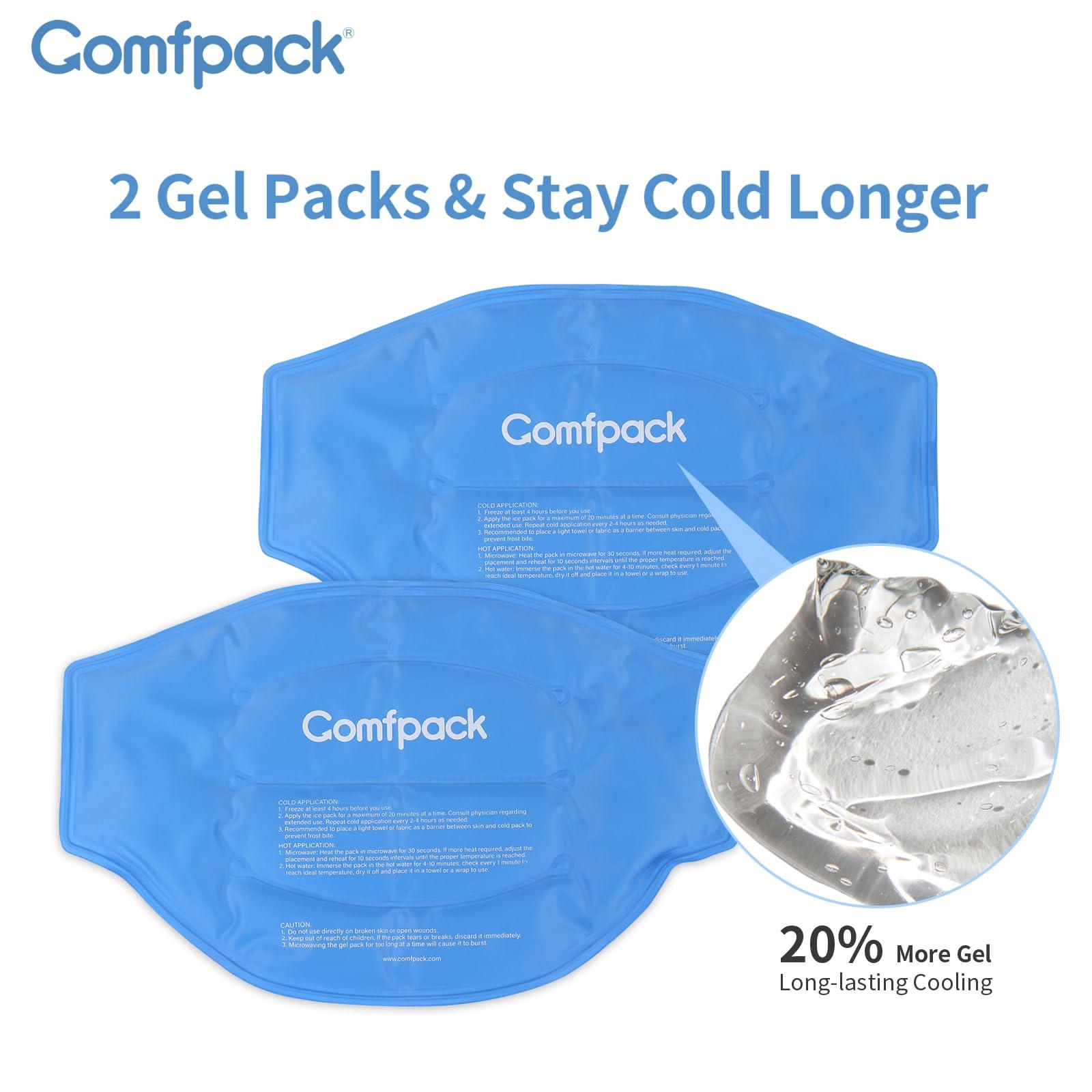 Comfpack Comfpack Back Ice Pack for Lower Back Pain with Double Compression & Ice Pack for Back Pain Relief, 2 Hours Long Lasting Cold Therapy
