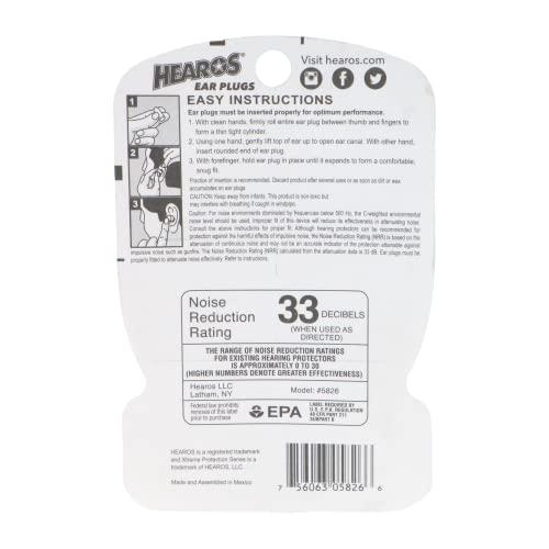 Hearos HEAROS Xtreme Ear plugs - Best In Class Noise Cancelling Disposable Foam Earplugs With NRR 33 Hearing Protection, 14 pairs