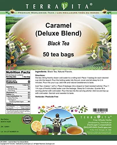 TerraVita Caramel Black Tea (Deluxe Blend) (50 tea bags, ZIN: 529951) - 3 Pack