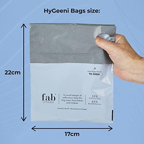 Fab Little Bag Fab Little Bag HyGeeni Disposal Bags for Nappies, Incontinence Pads, Ostomy & Catheter Bags - Prevents Odours, No Mess, Eco-Friendly, Pack of 50 Bags