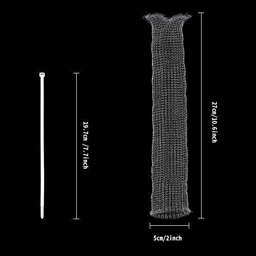 Buytta 48 PCS Lint Traps Washing Machine Lint Trap Stainless Steel lint Snare Traps Laundry Mesh Washer Hose Filter Washing Machine Lint Snare, Lint Traps Hose Screen Filter Catcher with 48 Nylon Cable Ties