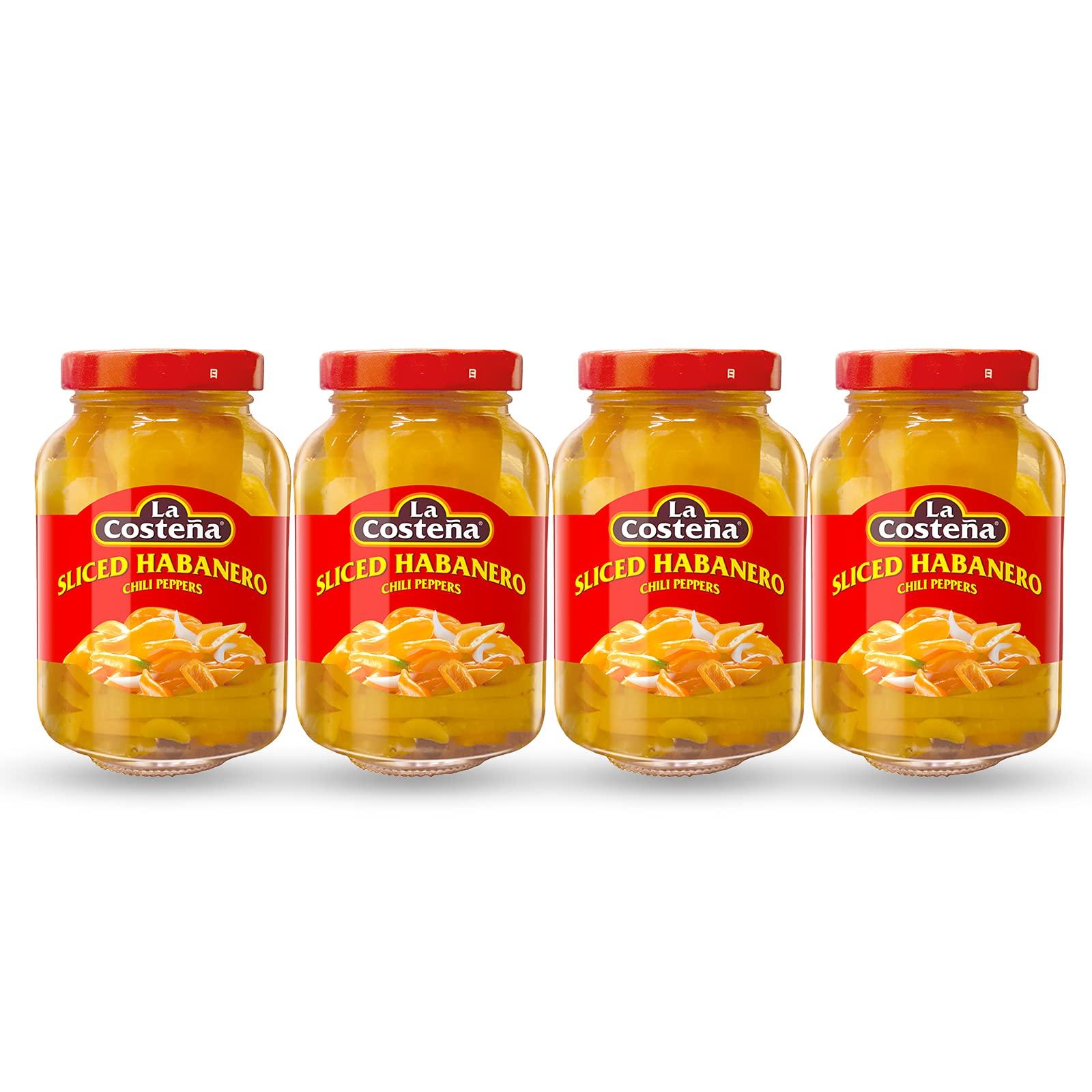 La Costeña La Costea Sliced Habanero Peppers 7.4 oz (4-Pack)