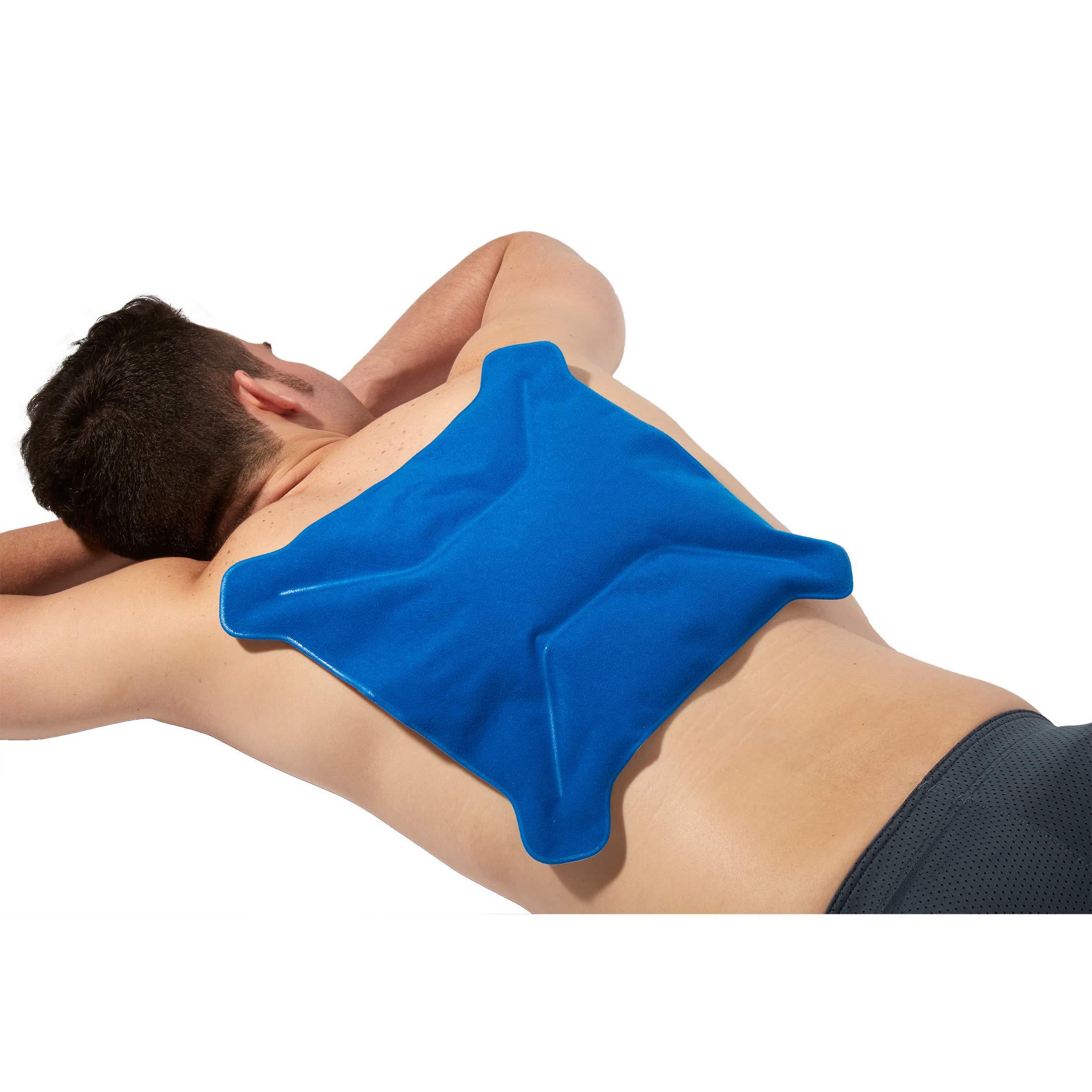 Theramed Thera-Med Reusable Ice Pack For Back Pain - Dual Temperature Cold Gel Pack - Upper Back and Lower Back Pain Relief Ice Pack, 13.5” x 13.x5”