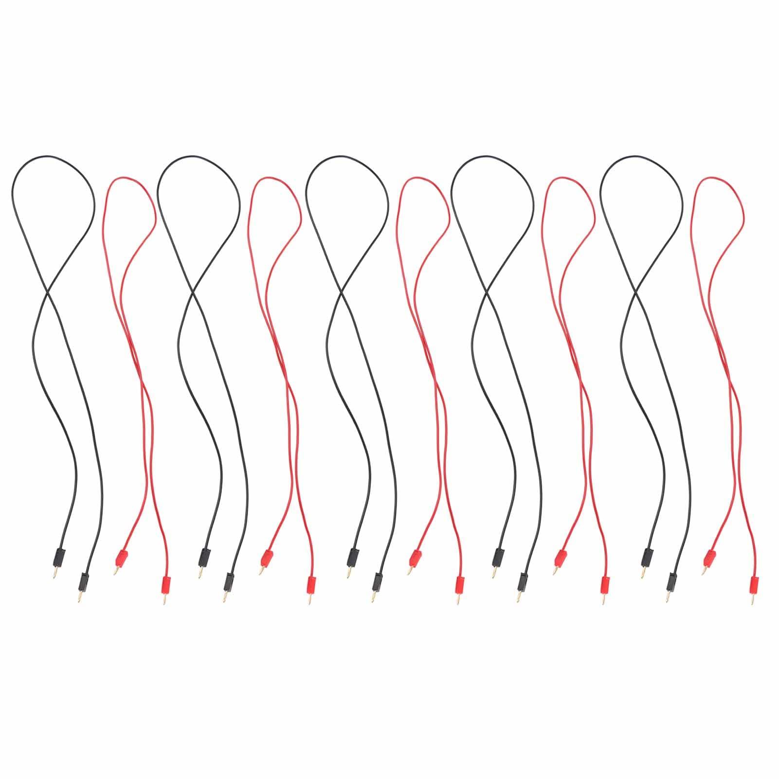 BROLEO Banana Plug Test Line 10A for PVC for Test Cable 2Mm 0.44Mm Plating Plated Experiment Line Trial Line Outlet Plug Testing Cable Test Leads
