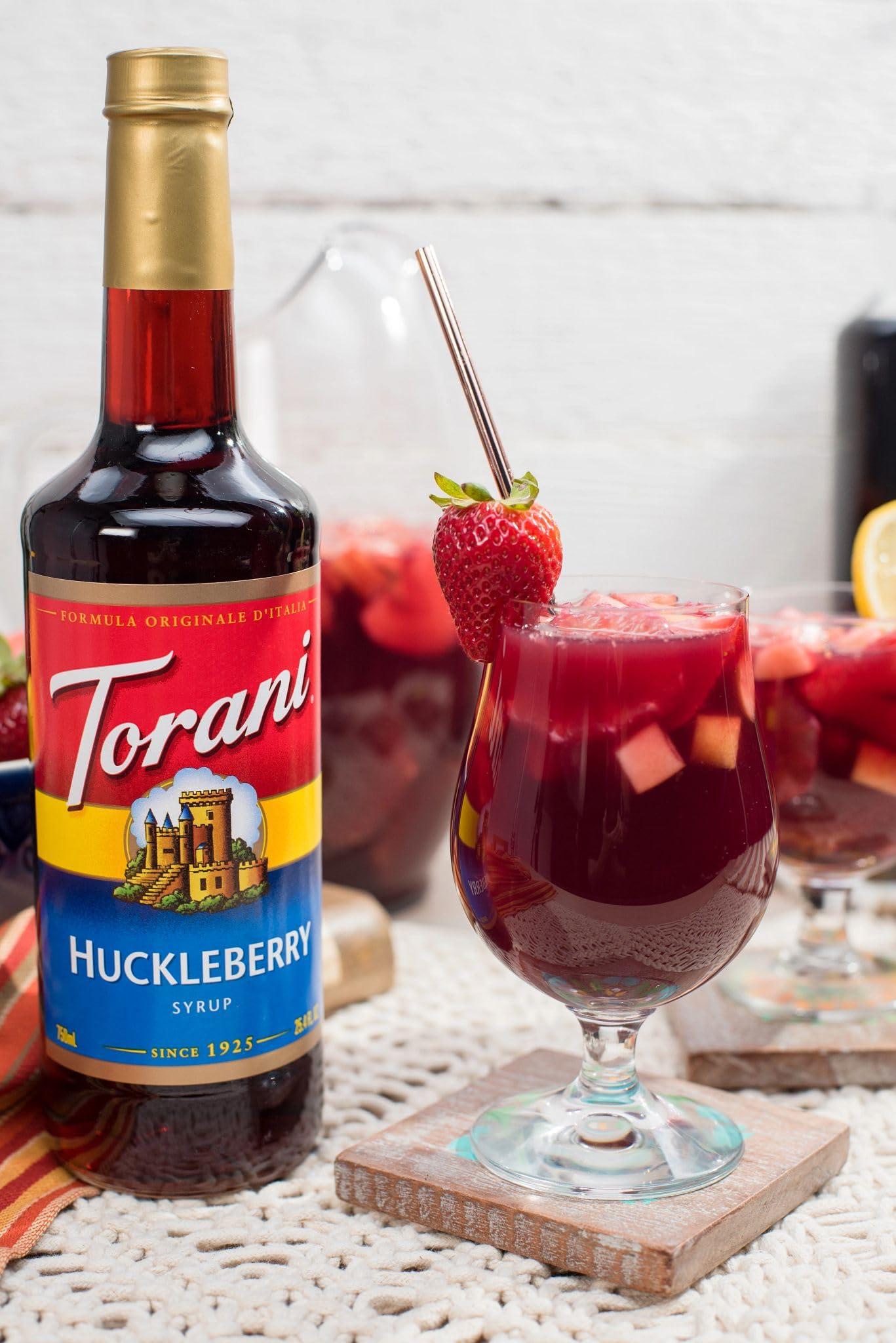 Torani Torani Syrup, Huckleberry, 25.4 Ounce (Pack of 4)
