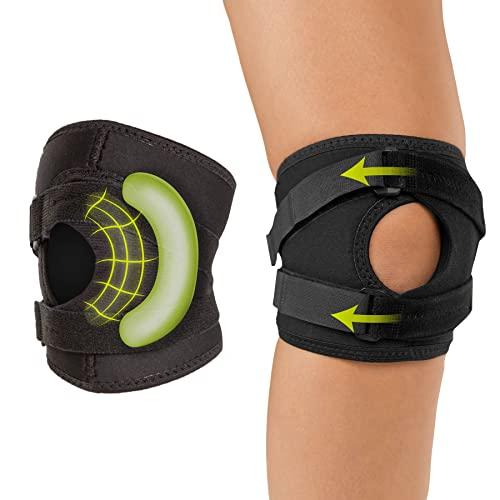 BraceAbility BraceAbility Short Patellar Tracking Knee Brace - Pull-On Running, Exercise, Athletic Support Stabilizer for Post Kneecap Dislocation, Tendonitis, Patellofemoral Pain and MCL/LCL Injuries (Small)