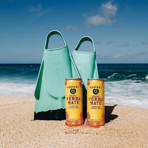 Guayaki Guayaki Yerba Mate, Sparkling Clean Energy Drink Alternative, Organic Classic Gold, 12oz, 120mg Caffeine