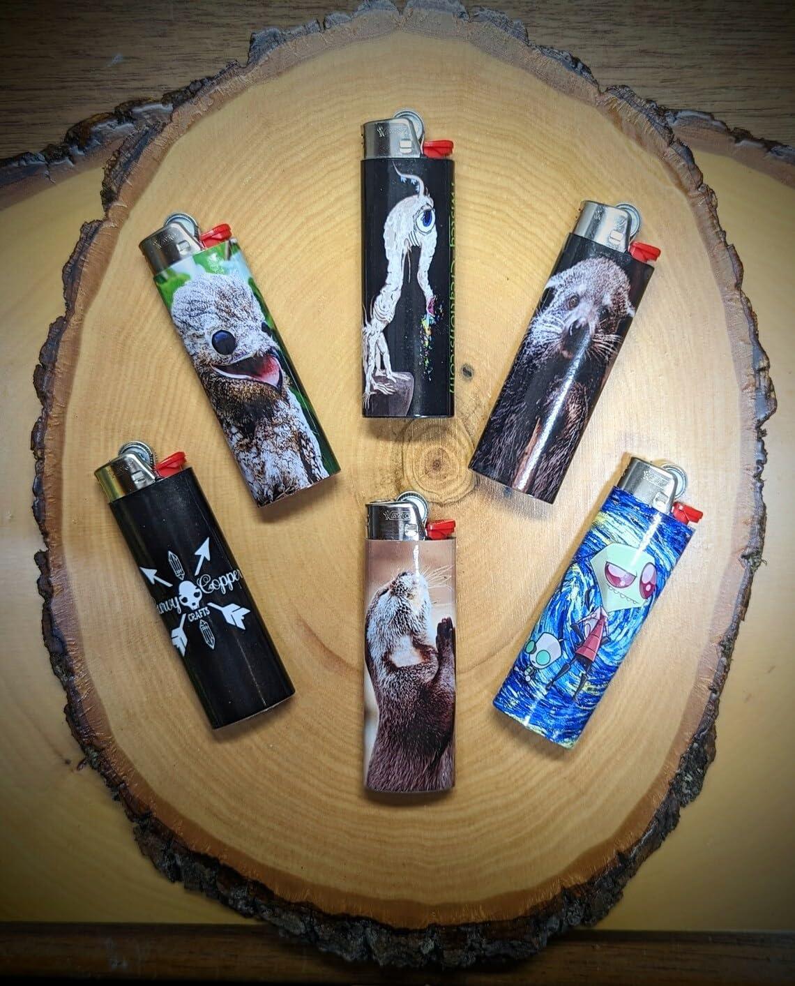CONNYAM Custom Lighters' Pictures, Lighter Photo Wraps, Custom Lighter Personalize Your Own Pictures,Suitable for Bic Pocket Lighter, Ideal for Company Gifts and Wedding Favors(Lighter Not Included) (300)