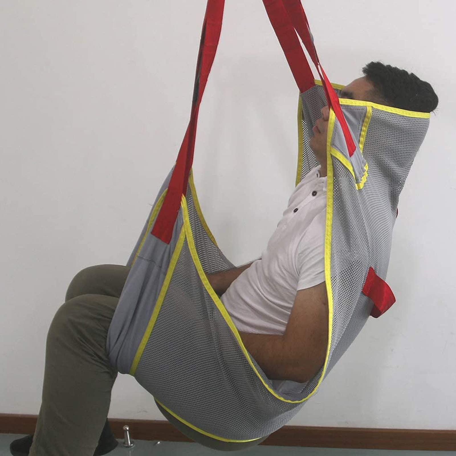 YXJPP Full Body Patient Hoist Sling Stair Slide Transfer Belt,Medium Toileting Sling Emergency Evacuation Chair Up and Down,for Bariatric Handicap Elderly,Personal Care Products,A