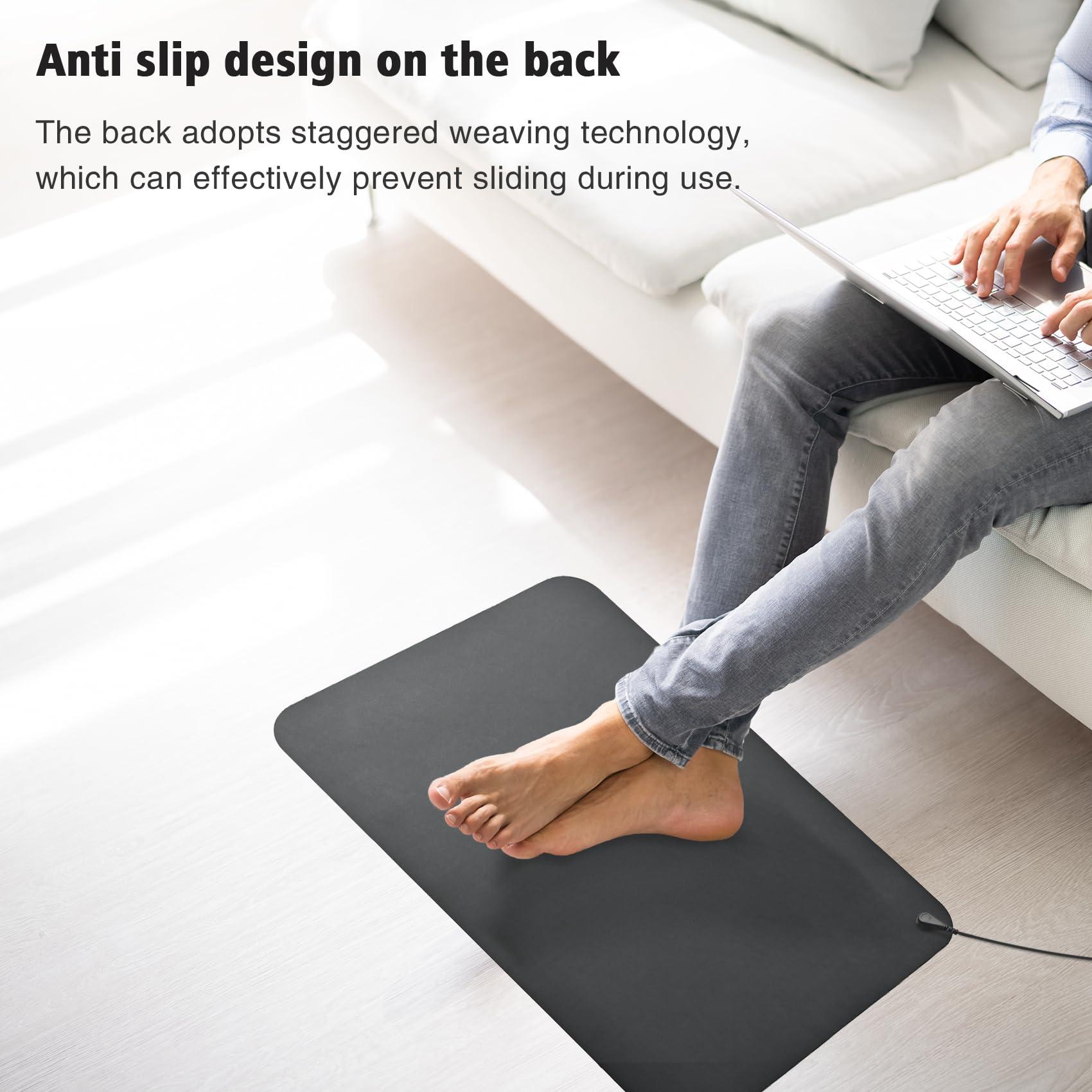 HRSDZKJ Grounding Mat for Sleep,Healthy Grounding Energy with Grounding Wristband and 15ft Straight Cord, Reduce Inflammation, Improve Sleep and Helps with Anxiety (24x16 Inch)