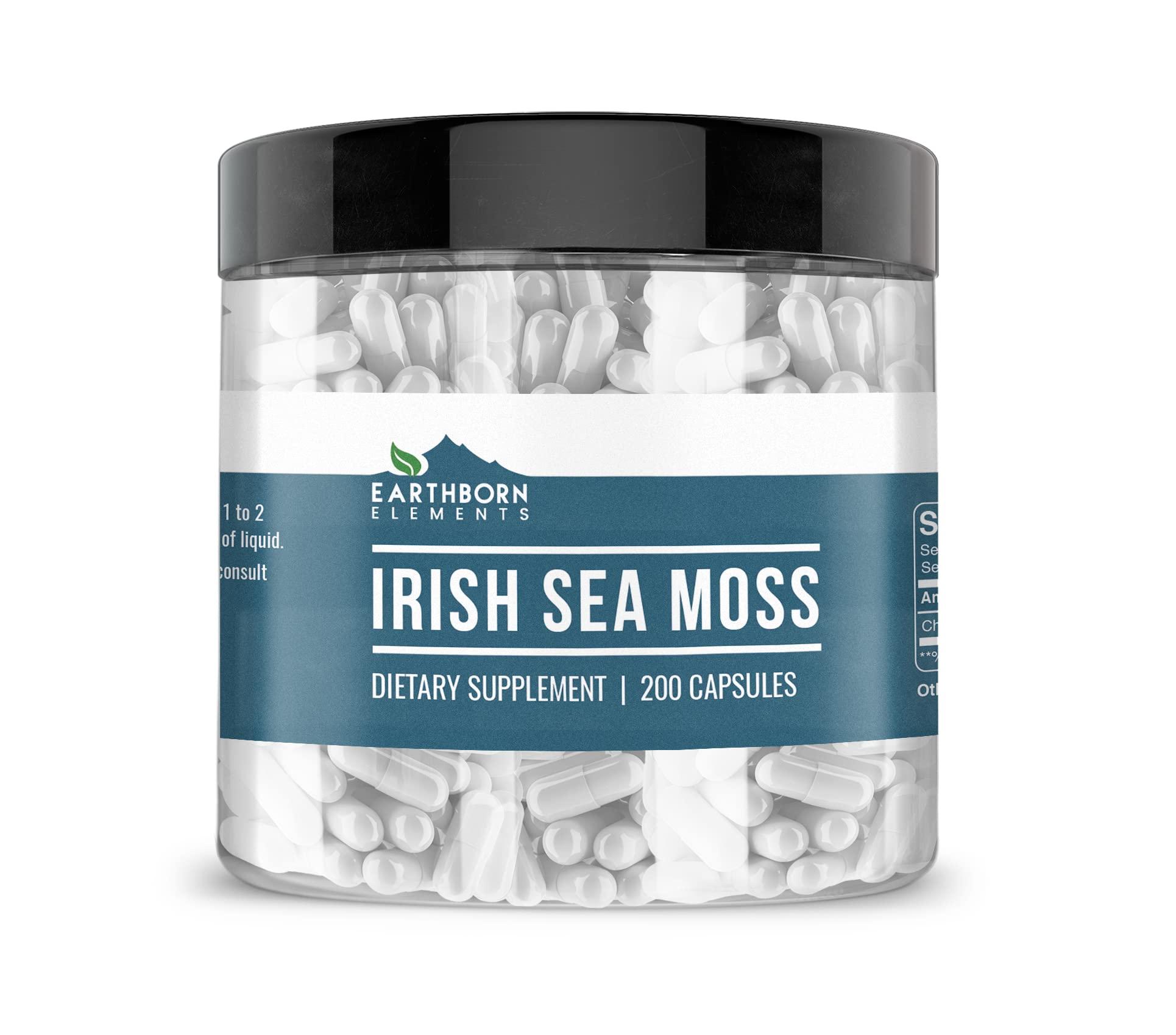 Earthborn Elements Earthborn Elements Irish Sea Moss 200 Capsules, Pure & Undiluted, No Additives