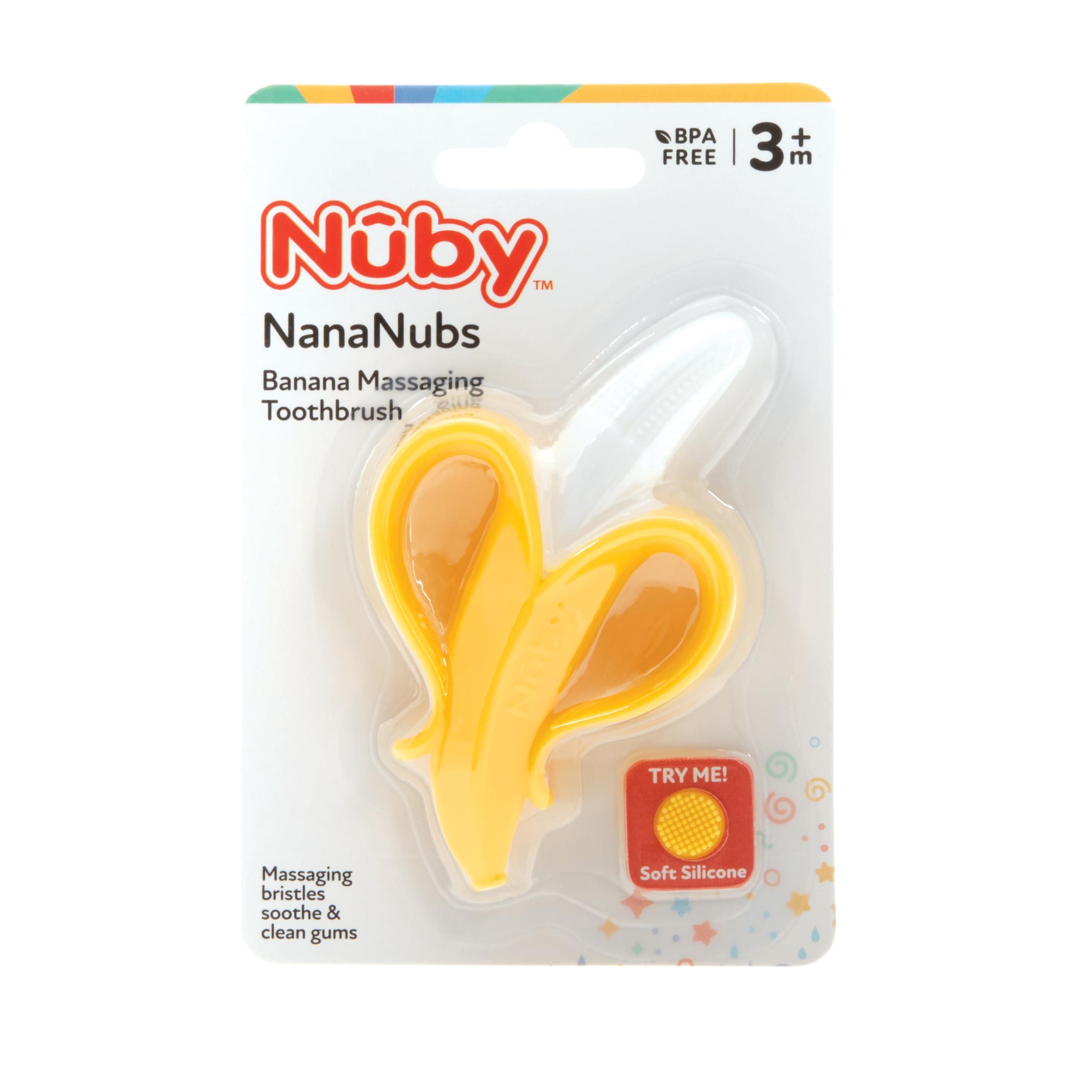 Nuby Nuby Nananubs Banana Massaging Teether, Yellow (Pack of 16)