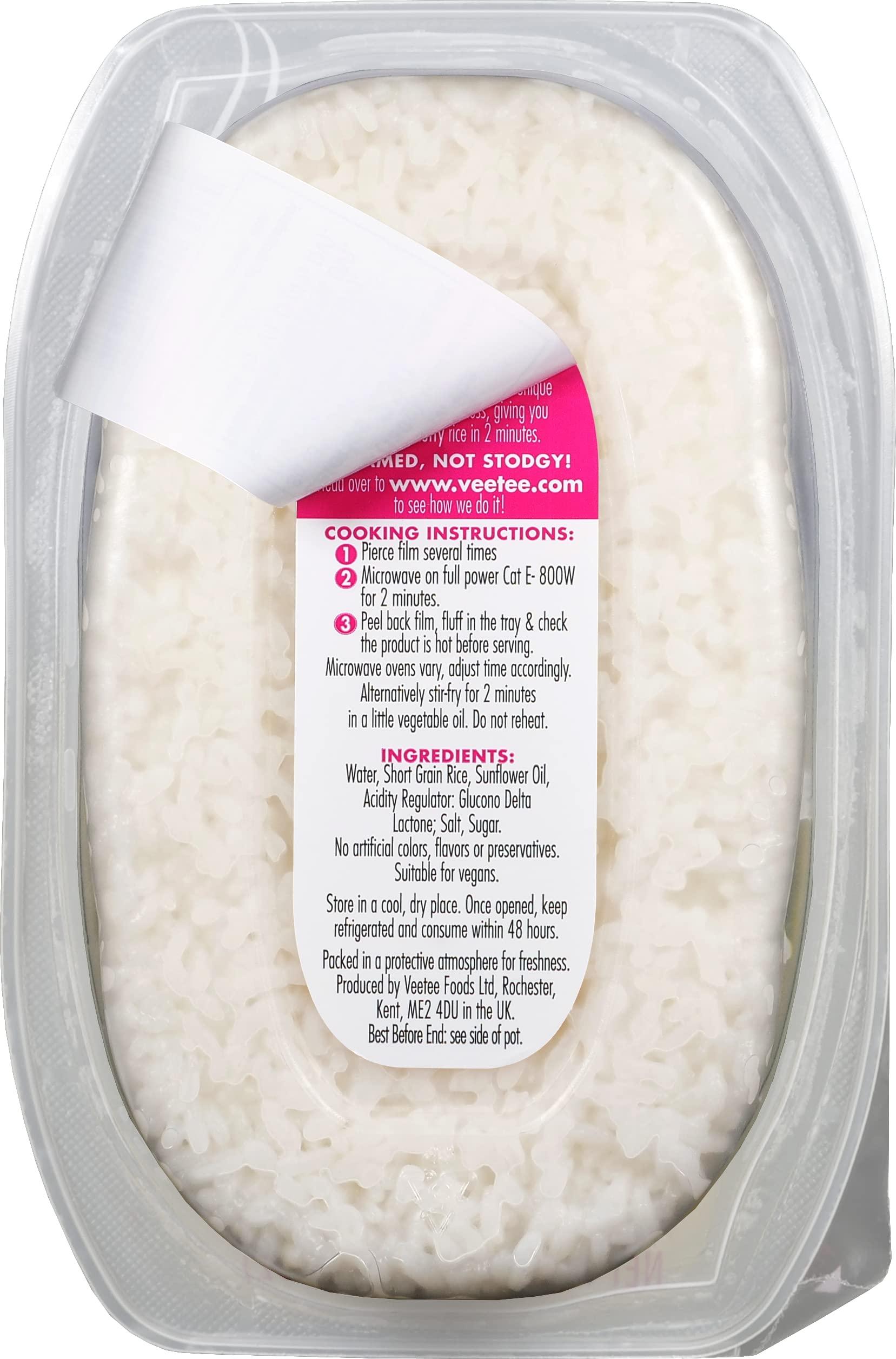 Veetee Veetee Heat & Eat Sticky Rice - Minute Rice Microwavable Meals - Instant Rice Meals Ready to Eat Gluten Free Precooked Rice - 10.6 Ounce (Pack of 6)