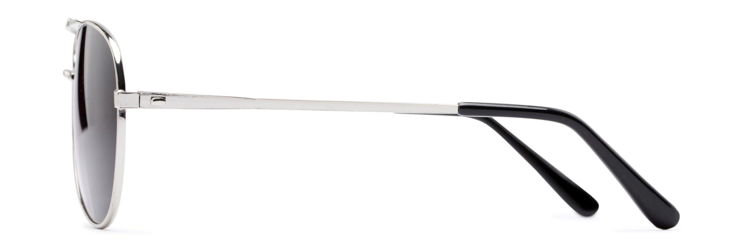 Readers Readers.com Reading Sunglasses: The Conrad Reading Sunglasses, Metal pilot Style for Men and Women