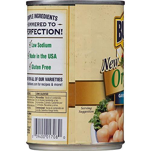 Bush's Best BUSH'S BEST Organic Garbanzo Beans Canned Beans, Organic Chick Peas, USDA Certified Organic, Source of Plant Based Protein and Fiber, Low Fat, Gluten Free (6)