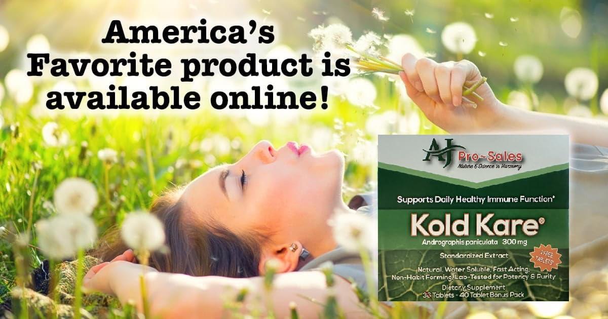 Kare-N-Herbs Kold Kare Daily Immune Health Function, 40 Count, Pack of 2 - Effective Against Cold, Sinus, Allergy Symptoms | Non-Habit Forming | No Side Effects