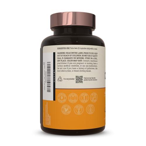 Live Conscious Live Conscious CurcuWell - Curcumin and Boswellia Blend | Maximum Strength Joint, Body and Cognitive Support - 60 Day Supply (2-Pack)
